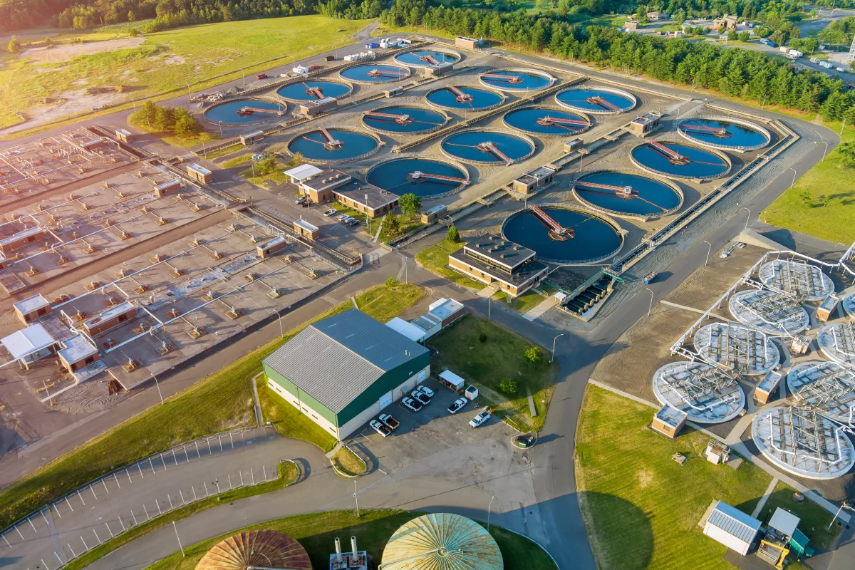 Wasseraufbereitung in einer Kläranlage